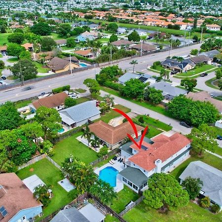 5 Bedroom Mansion With Pool And Non-Heated Jacuzzi Games In Boynton Beach Luaran gambar